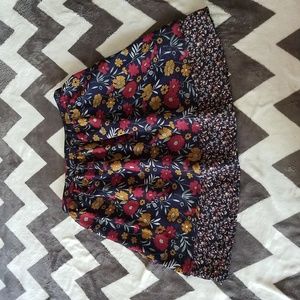Skies Are Blue Floral Skirt with pockets!